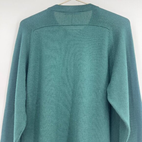 HAWICO 100% Extra fine Merino Wool Green Cardigan Sweater Women's Size S - Picture 7 of 12
